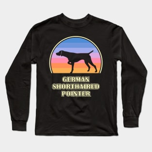 German Shorthaired Pointer Vintage Sunset Dog Long Sleeve T-Shirt